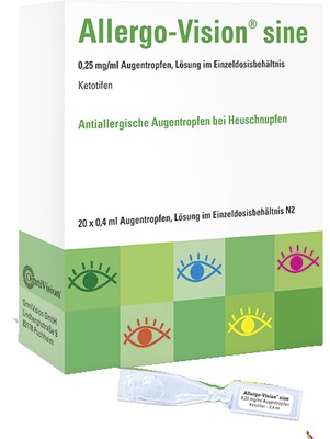 Allergo-Vision sine 0,25mg/ml Augentropfen 20X0.4 ml Einzeldosispipetten