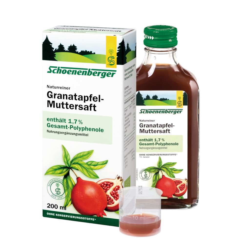 Schoenenberger Naturreiner Granatapfel-Muttersaft  200 ml Saft