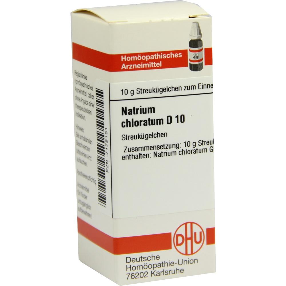NATRIUM CHLORATUM D 10 Globuli 10 g Globuli