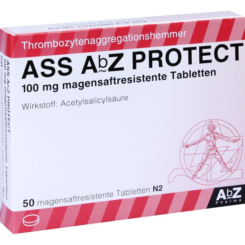 ASS AbZ PROTECT 100mg 50 St Tabletten magensaftresistent