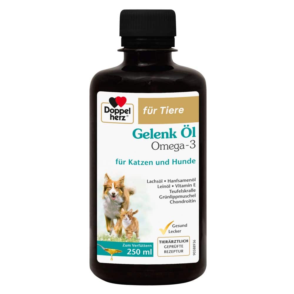Doppelherz Gelenk Öl Omega-3 für Katzen und Hunde 250 ml Flüssigkeit