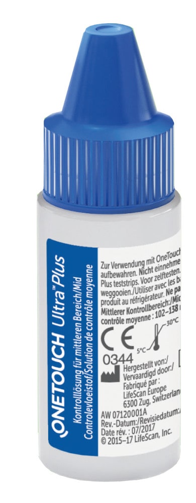 ONE TOUCH Ultra Plus Kontrolllösung mittel 3.8 ml Lösung
