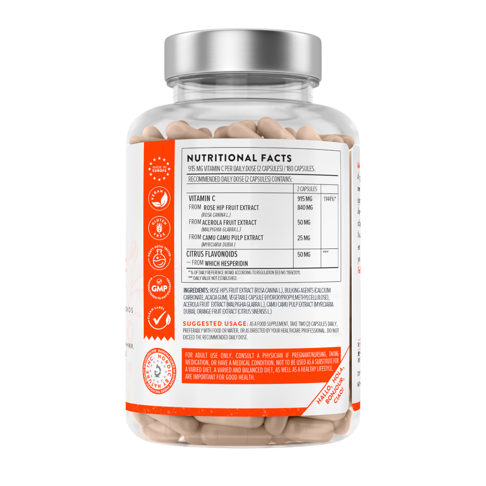 AAVALABS NATURAL VITAMIN C 180 St Kapseln