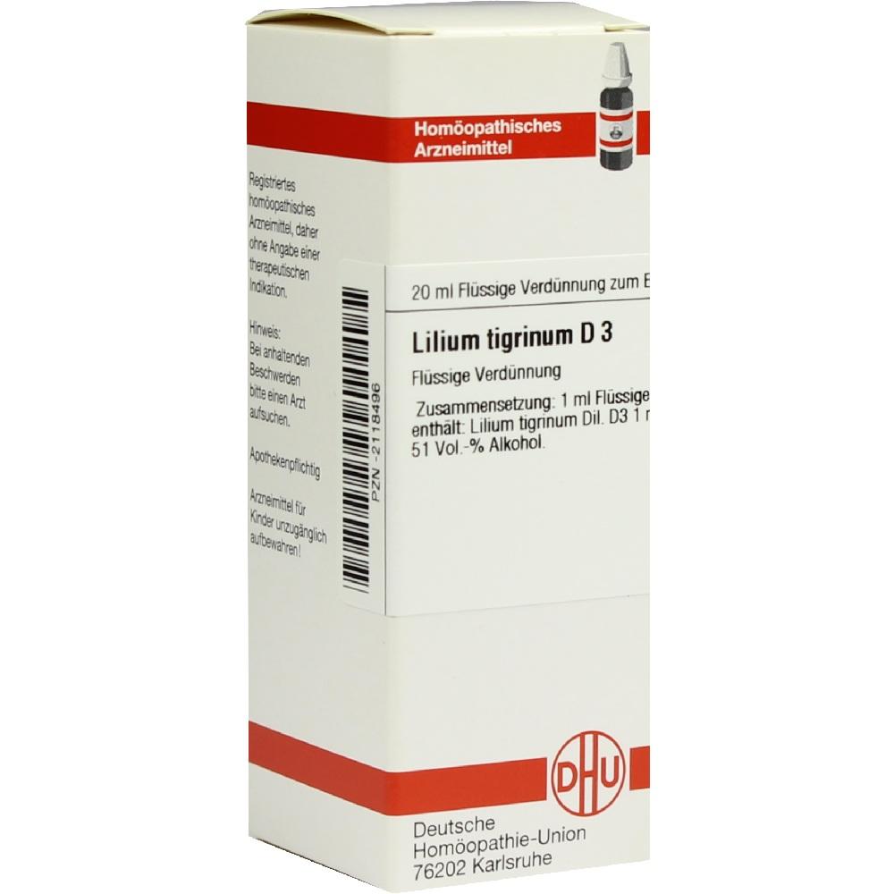 LILIUM TIGRINUM D 3 Dilution 20 ml Dilution