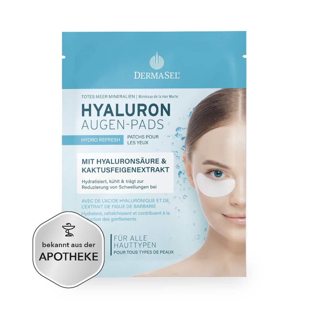 DERMASEL HYALURON AUGEN-PADS 1 Packung