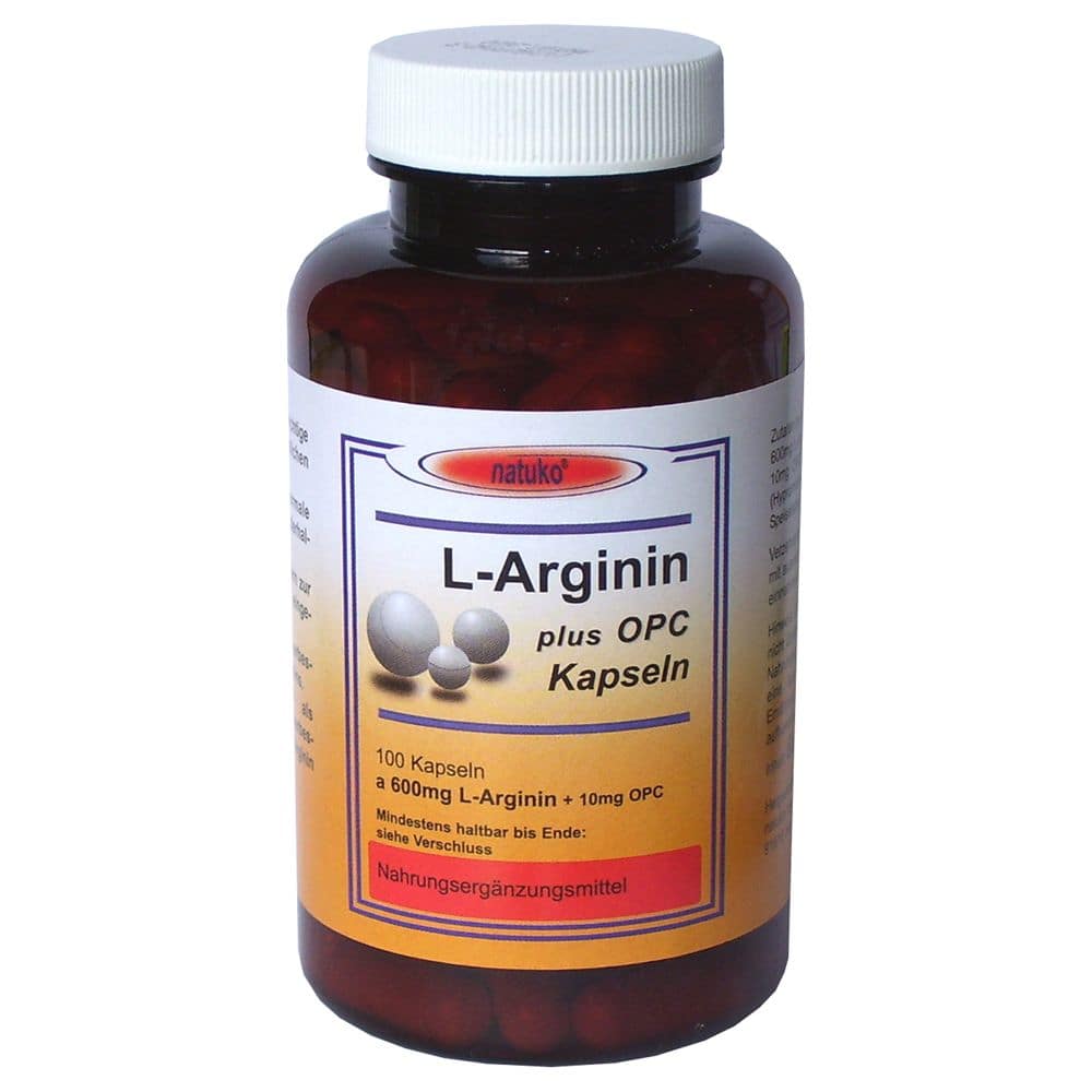 L-ARGININ+OPC 600 mg Kapseln 100 St Kapseln
