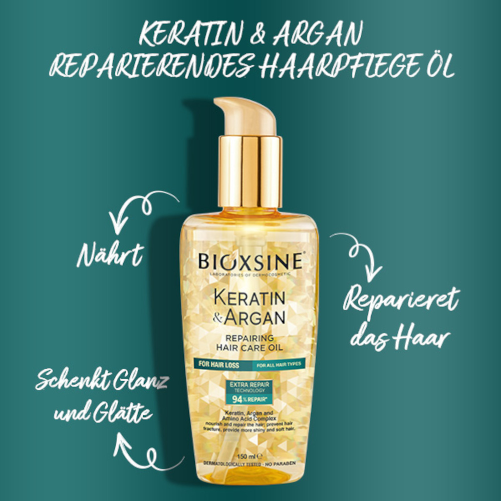 BIOXSINE Keratin & Argan Haarpflege Öl 150 ml Öl