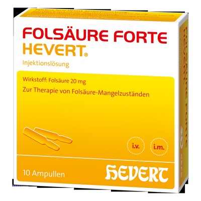 FOLSÄURE HEVERT forte Ampullen 10X2 ml Ampullen