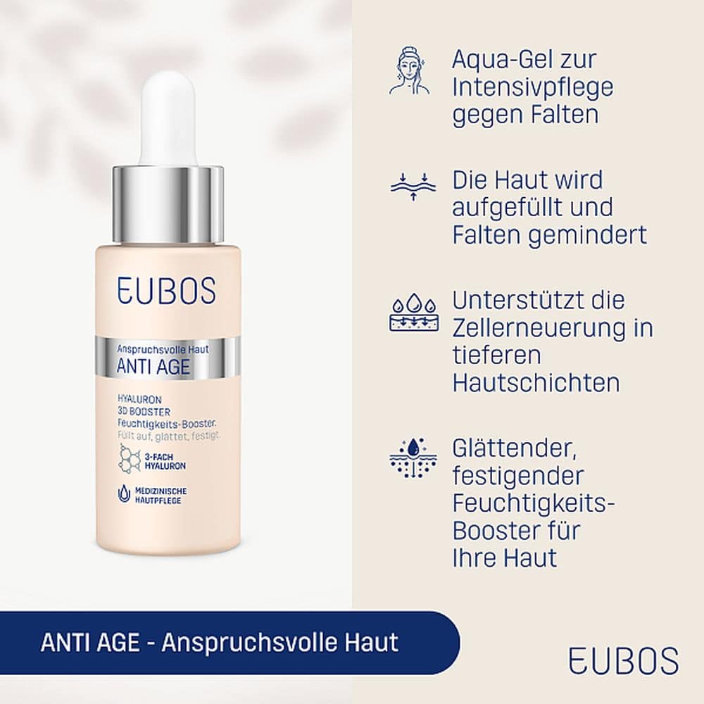 EUBOS Anspruchsvolle Haut ANTI-AGE HYALURON 3D BOOSTER 30 ml Gel