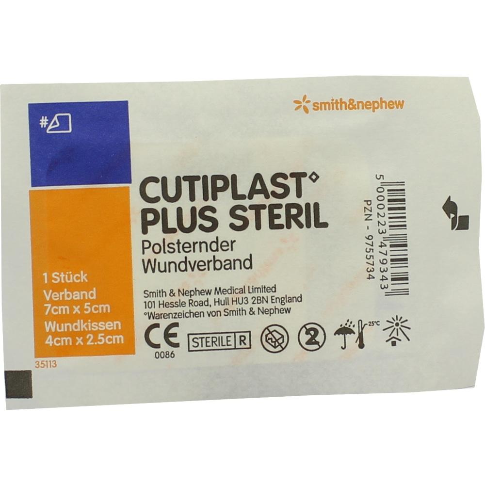 CUTIPLAST Plus steril 5x7 cm Verband 1 St Verband