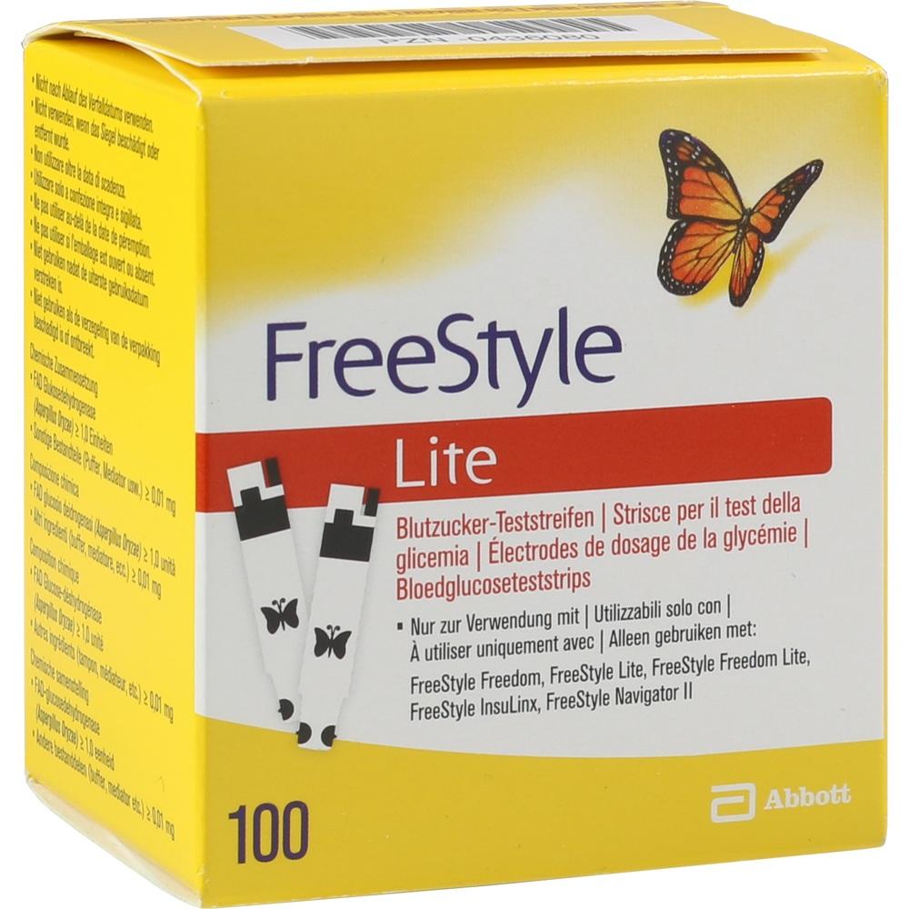 FREESTYLE Lite Teststreifen ohne Codieren 100 St Teststreifen