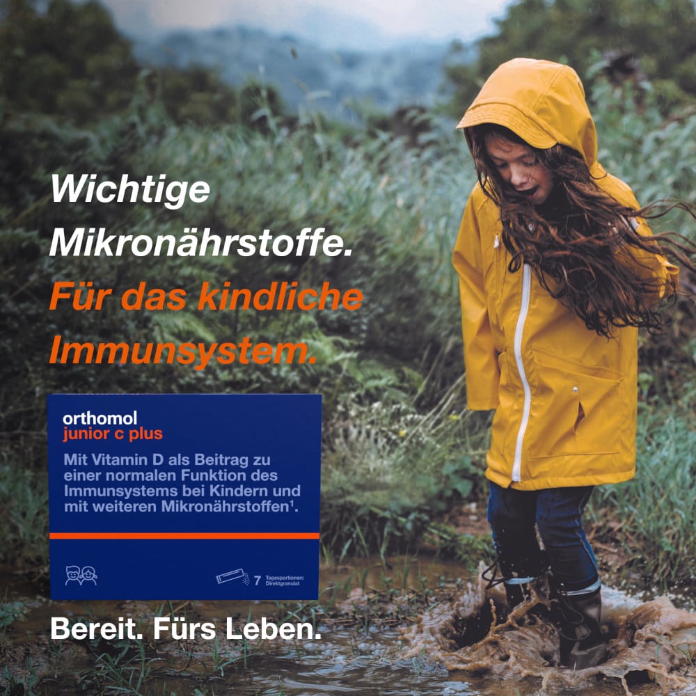Orthomol junior C plus Himbeer/Limette 7 St Granulat
