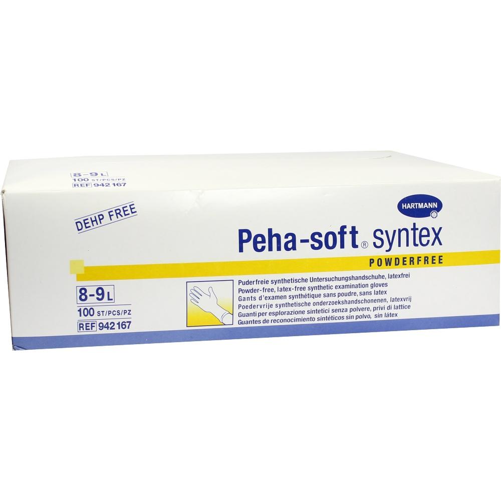 Peha-soft syntex Puderfrei Untersuchungshandschuhe unsteril L 100 St Handschuhe