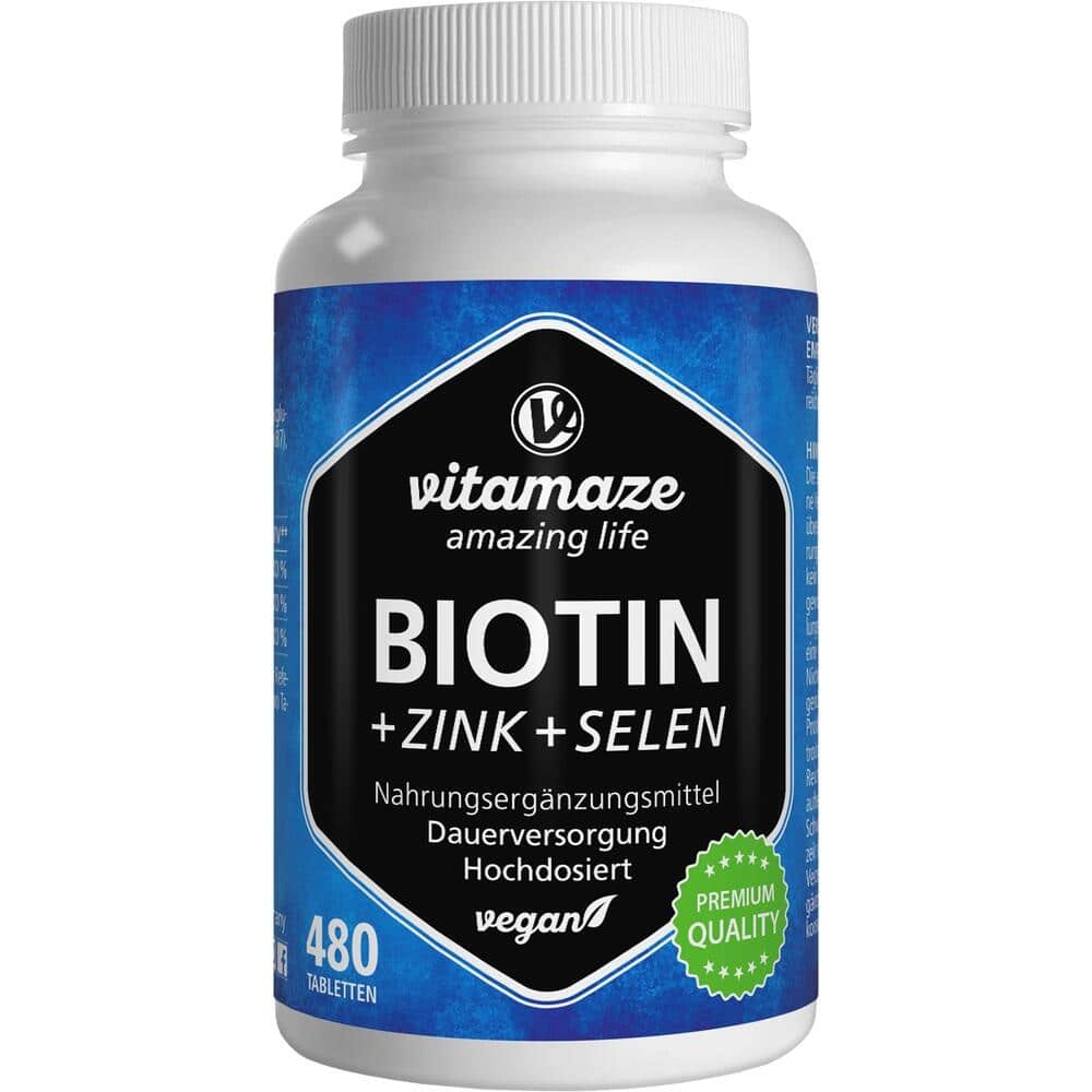 vitamaze BIOTIN + ZINK + SELEN 480 St Tabletten