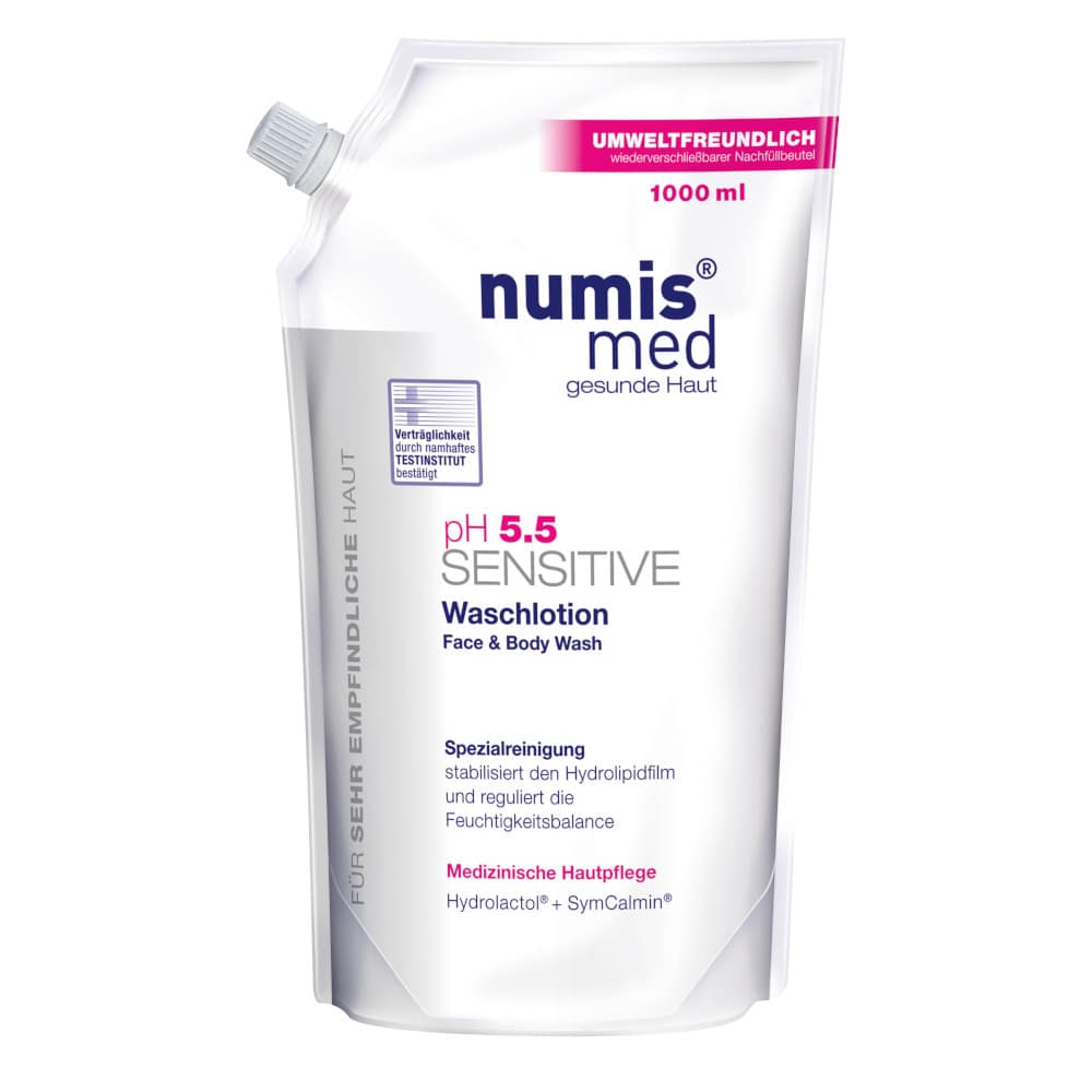 NUMIS med pH 5.5 SENSITIVE Waschlotion Nachfüllbeutel 1000 ml Duschgel