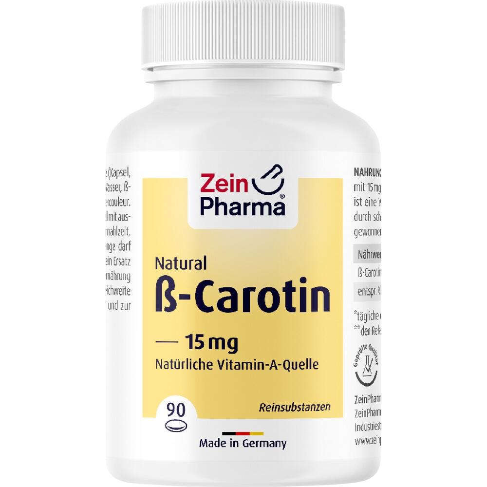 Zein Pharma Natural B-Carotin 15 mg 90 St Weichkapseln