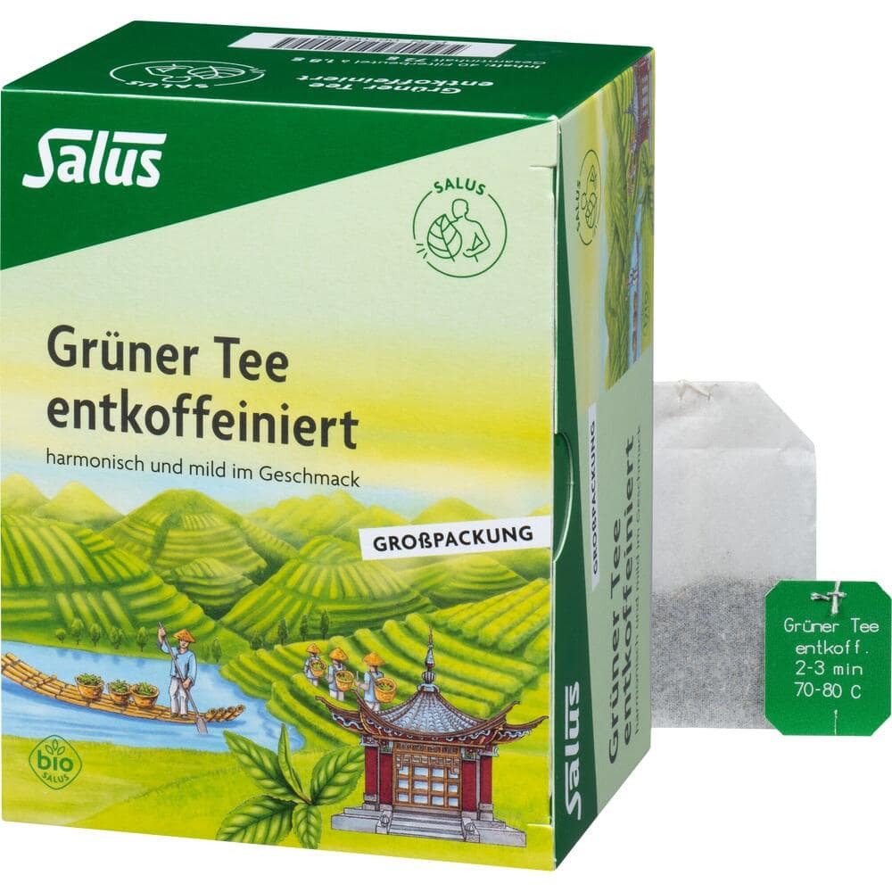 Salus Grüner Tee entkoffeiniert 40 St Filterbeutel