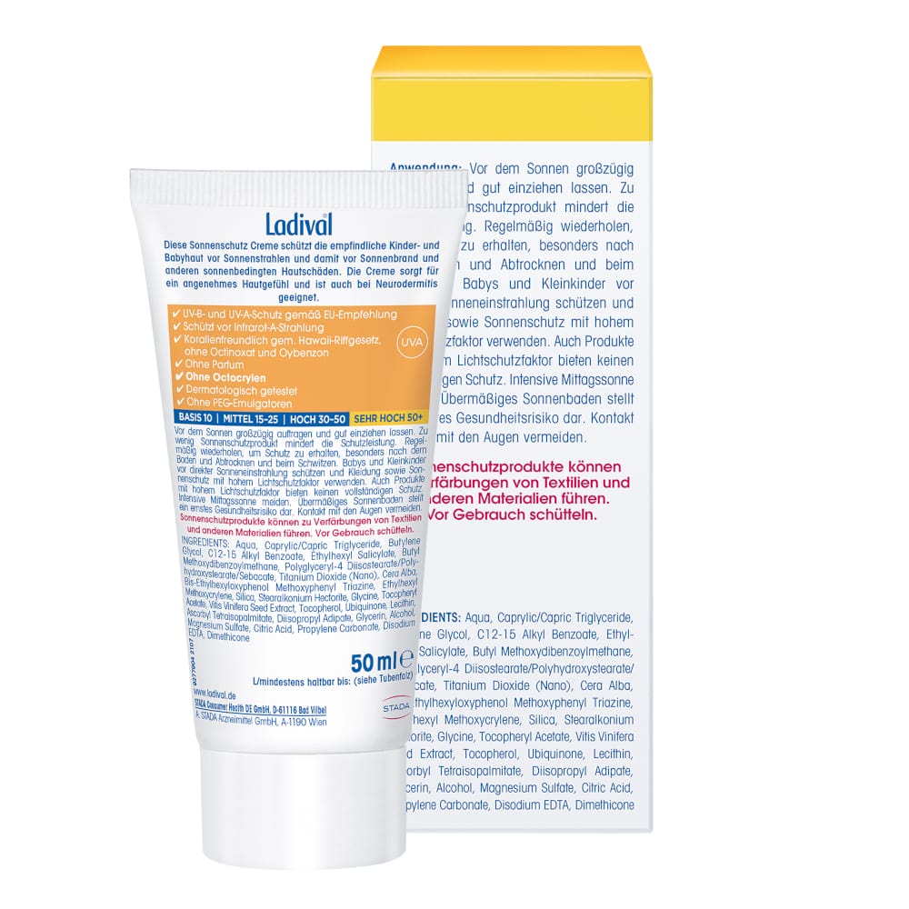 Ladival Für Kinder SONNENSCHUTZ CREME LSF 50+ 50 ml Creme