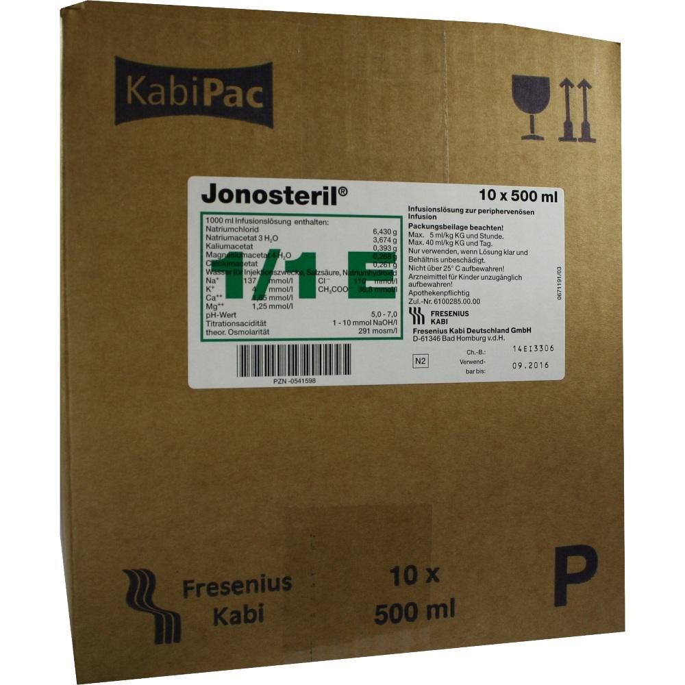 JONOSTERIL Plastik Infusionslösung 10X500 ml Infusionslösung