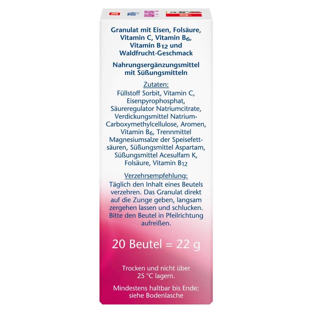 Doppelherz aktiv Eisen-Femin DIRECT 20 St Pellets