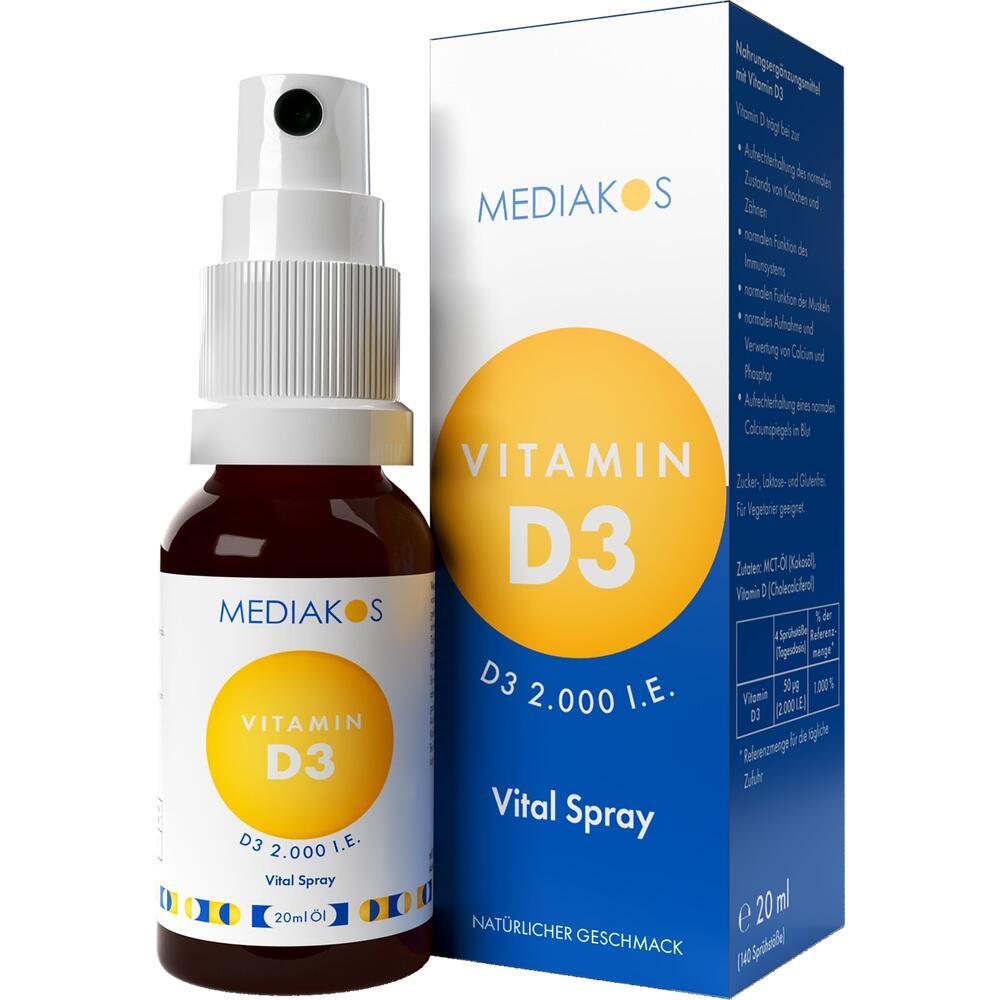 MEDIAKOS Vitamin D3 2000 IE  20 ml Spray
