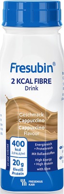 Fresubin 2 kcal Fibre Trinknahrung Cappuccino 4X200 ml Lösung