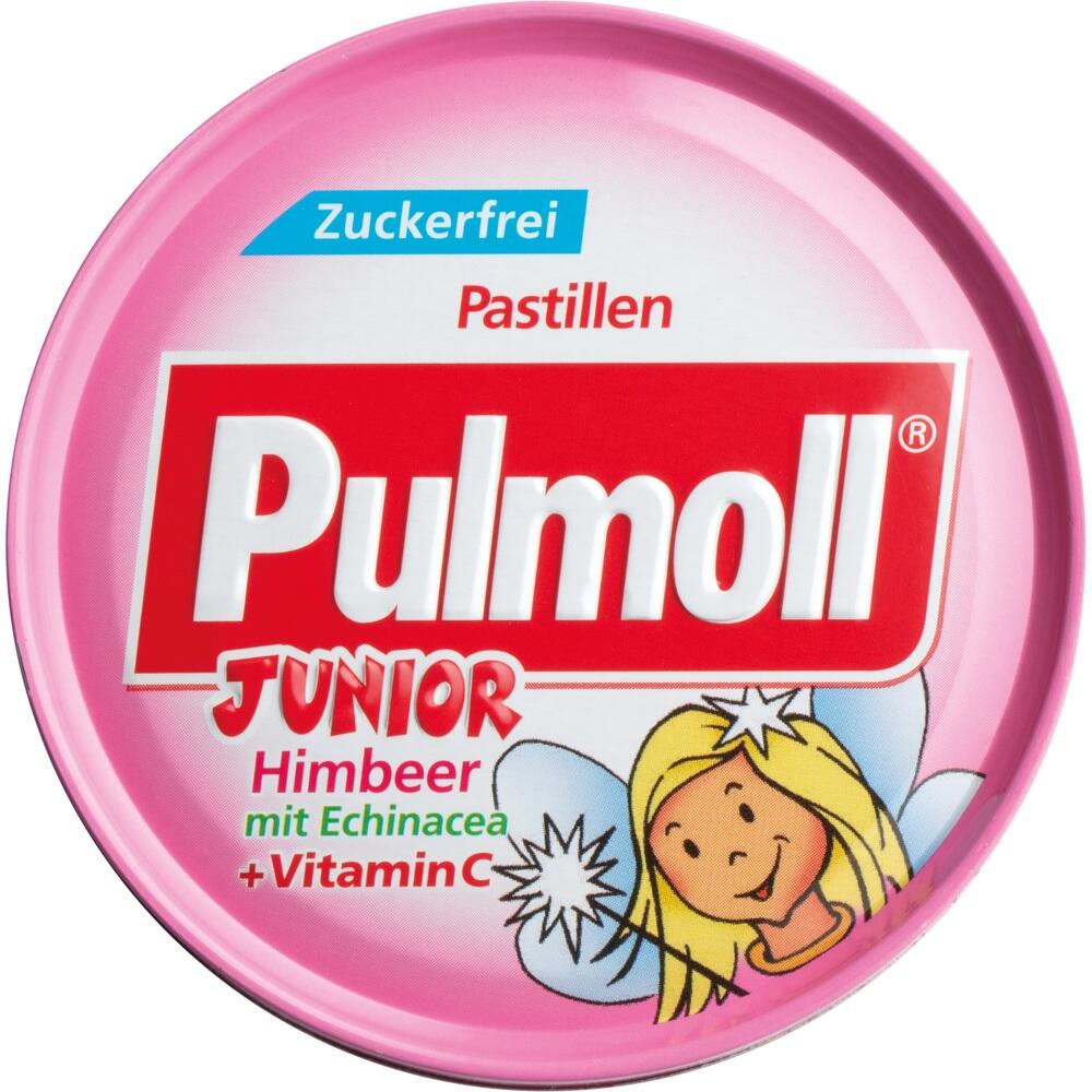 PULMOLL Junior Himbeer mit Echinacea ohne Zucker Bonbons 50 g Bonbons