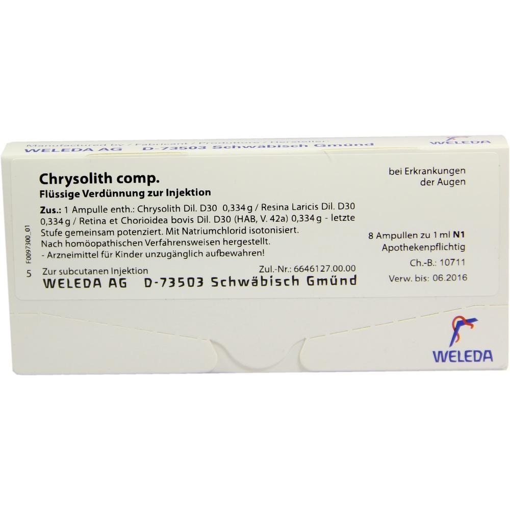 WELEDA CHRYSOLITH comp.Ampullen 8X1 ml Ampullen