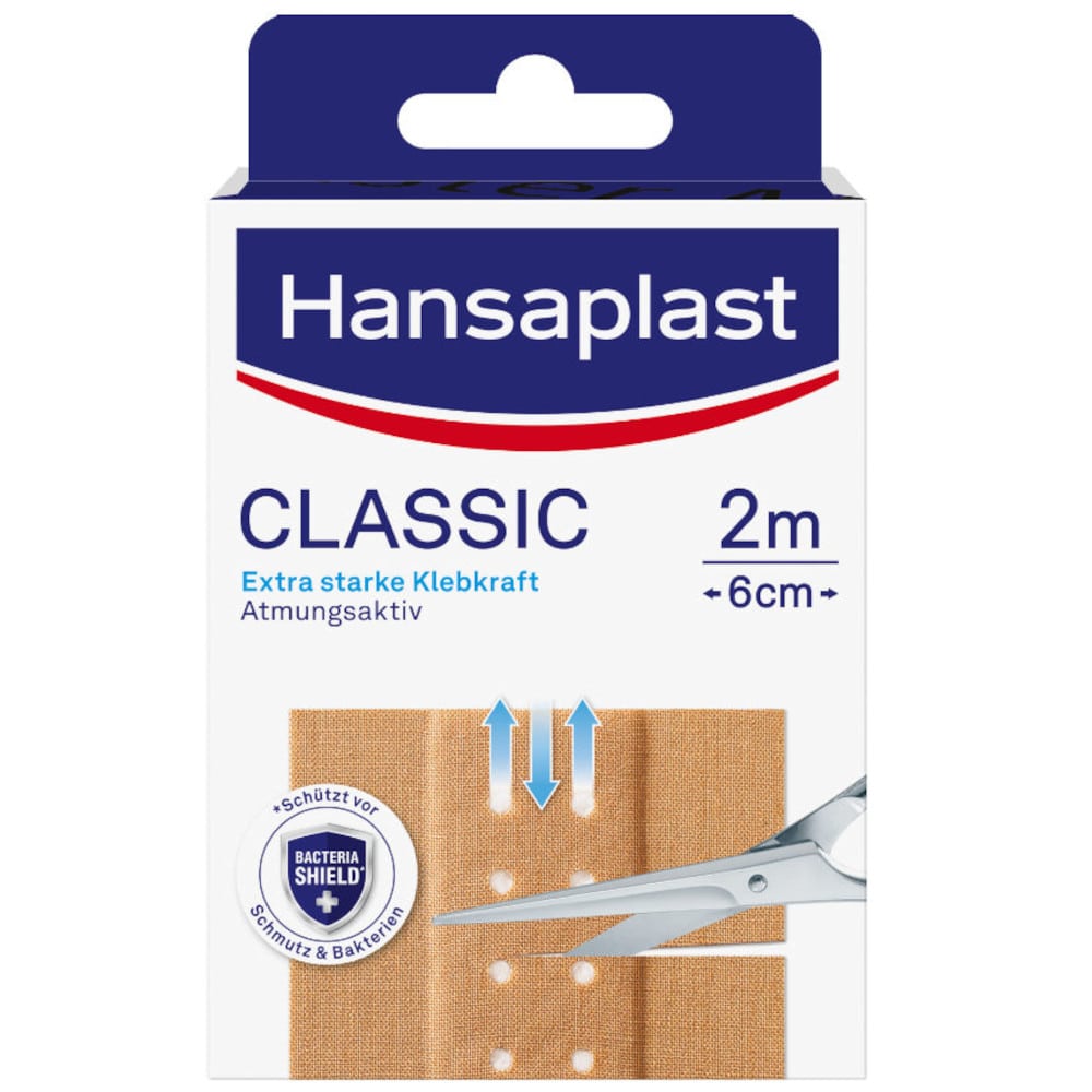 Hansaplast CLASSIC Pflaster 2m x 6cm 1 St Pflaster