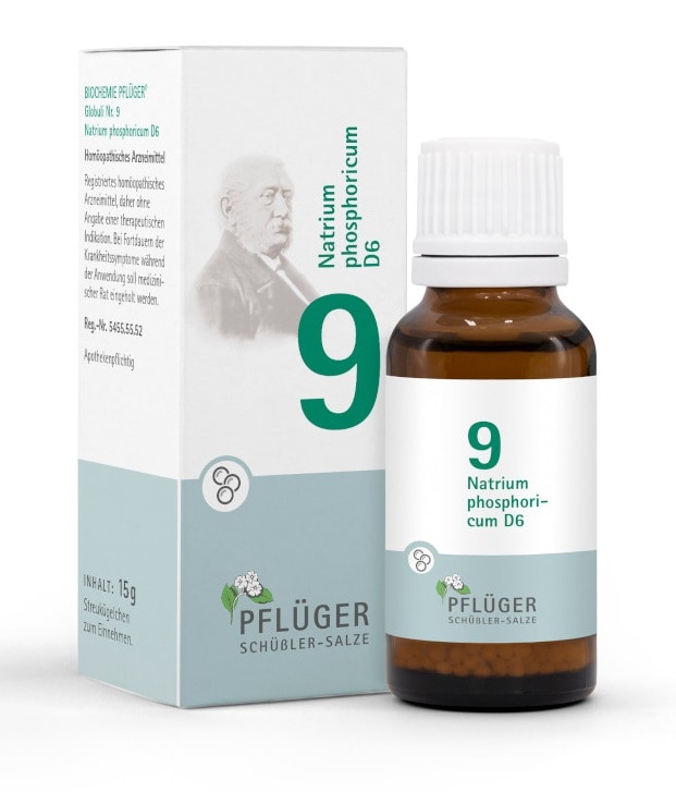 Schüßler-Salz Nr. 9 Natrium phosphoricum D6 15 g Globuli