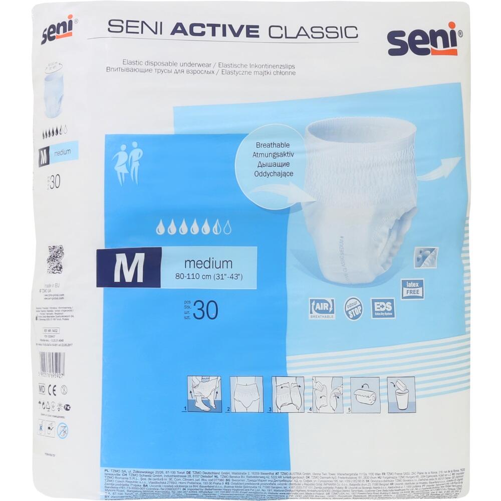 SENI Active Classic Inkontinenzslip Einm.medium 30 St