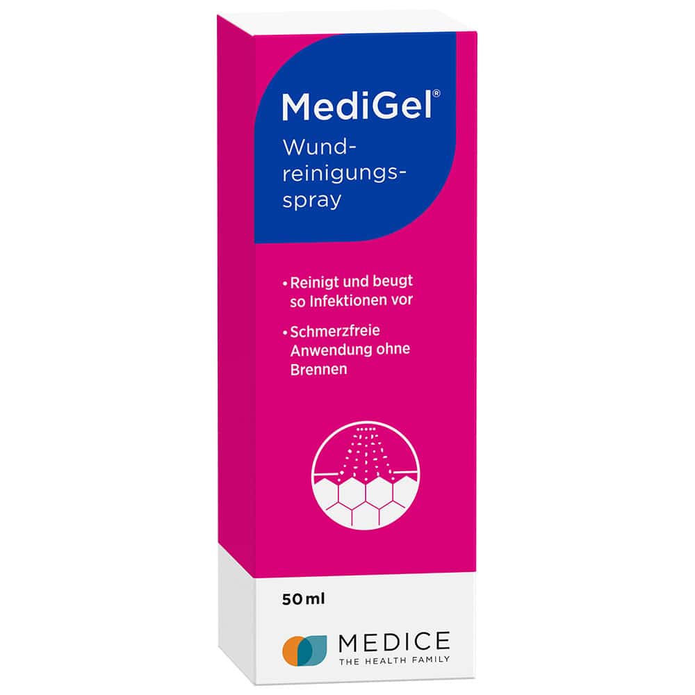 MediGel Wundreinigungsspray zum Säubern von Wunden 50 ml Spray