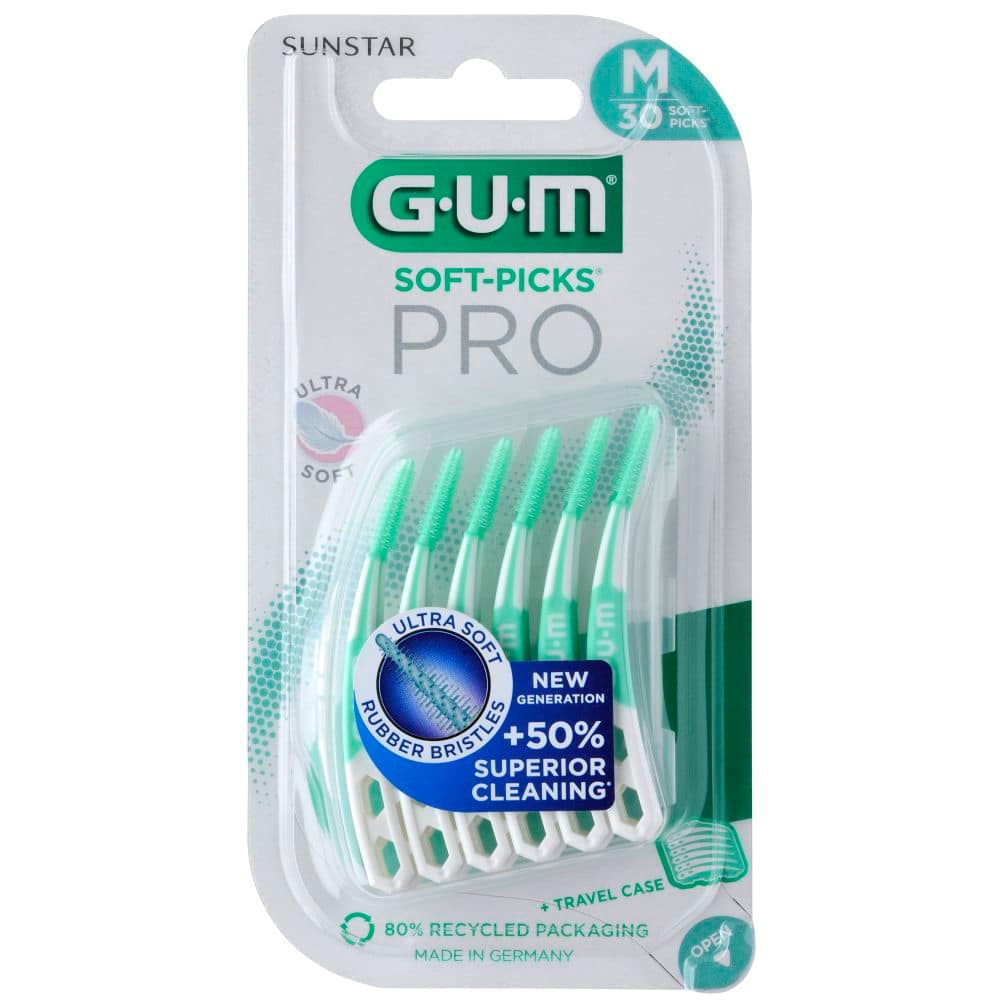 GUM SOFT-PICKS PRO Interdentalbüsten Medium 30 St Zahnbürste