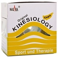 NASARA Kinesiologie Tape 5 cmx5 m gelb 1 St Pflaster
