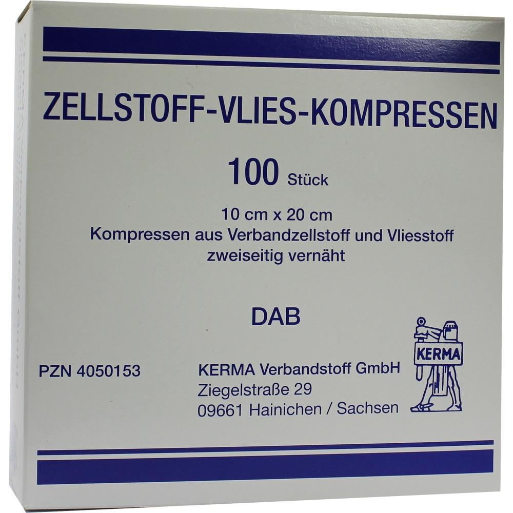 ZELLSTOFF VLIES KOMPRESSEN 10x20 cm unsteril 100 St Kompressen