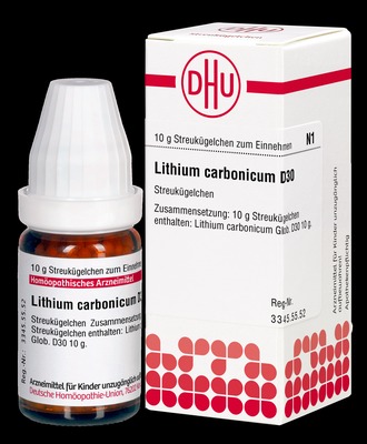 LITHIUM CARBONICUM D 30 Globuli 10 g Globuli