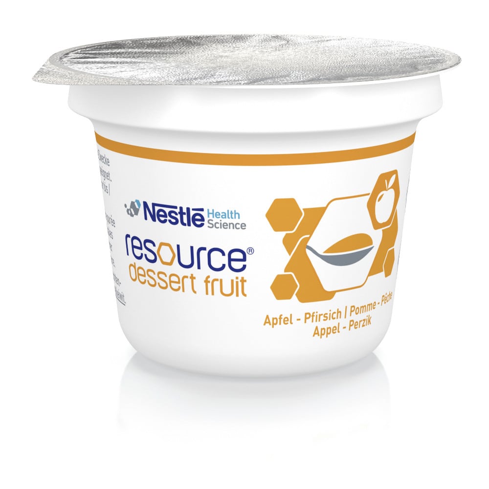 resource dessert fruit Apfel Pfirsich 3X125 g