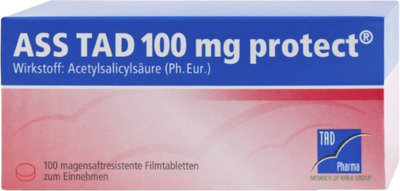 ASS TAD 100mg protect 100 St Filmtabletten magensaftresistent