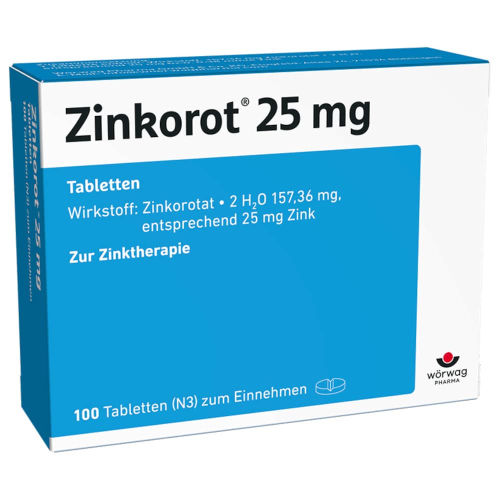Zinkorot 25 mg 100 St Tabletten