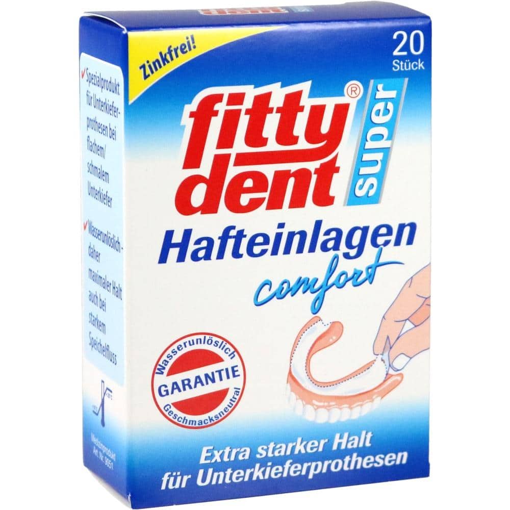 FITTYDENT super Haftkleber Einlagen 20 St