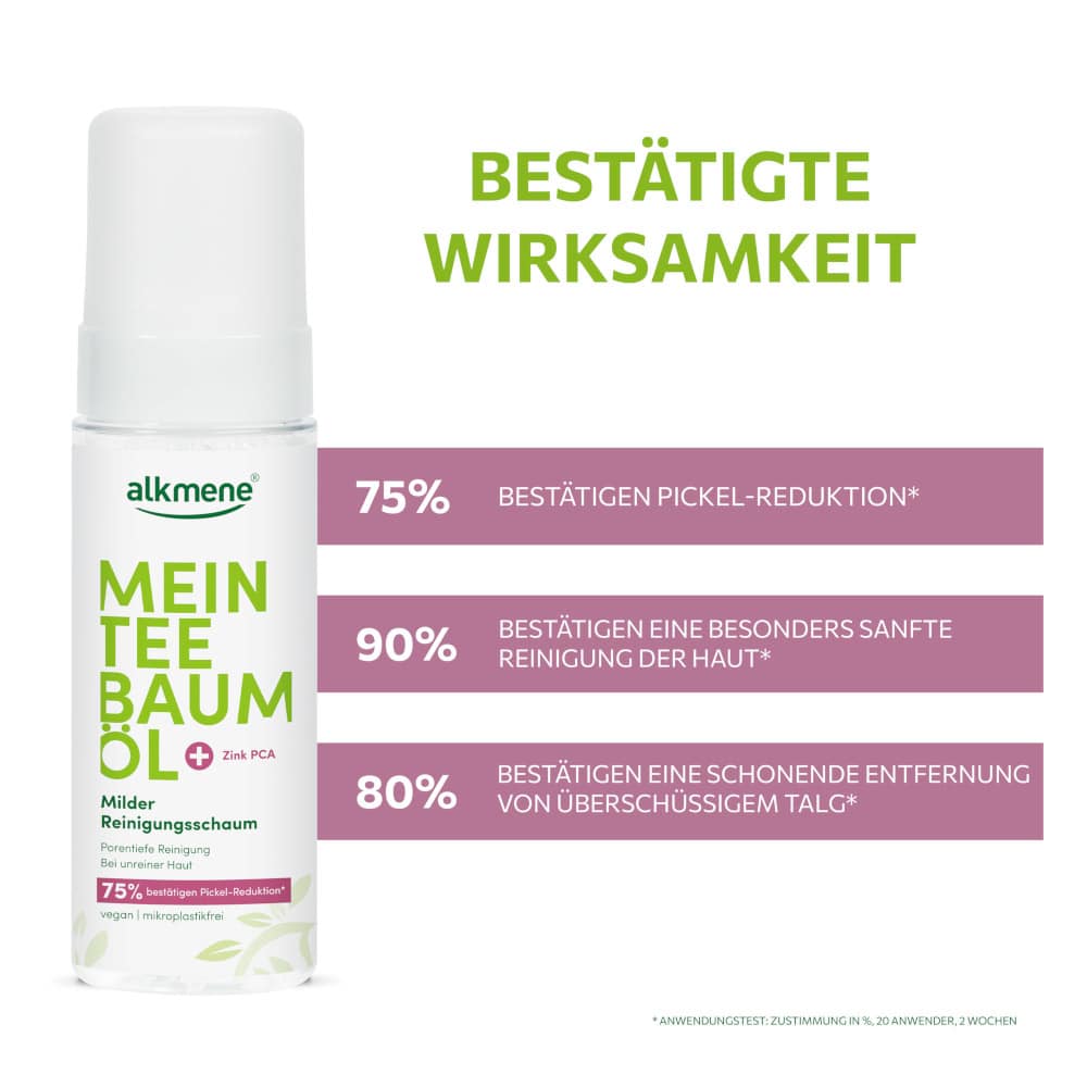 alkmene MEIN TEEBAUMÖL Milder Reinigungsschaum 150 ml Schaum