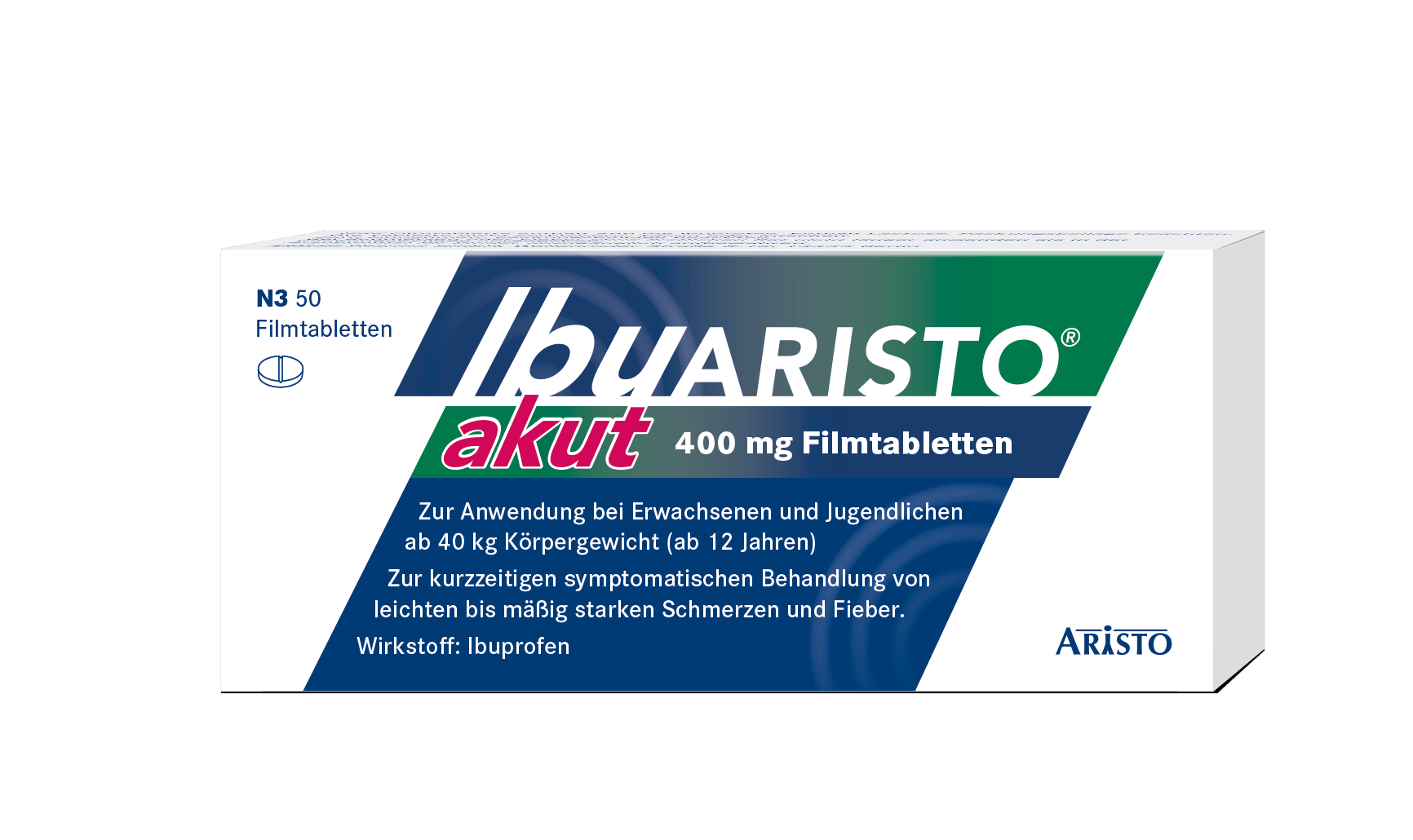 Ibu ARISTO akut 400 mg  50 St Filmtabletten