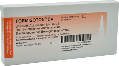FORMISOTON D 4 Ampullen 10X1 ml Ampullen