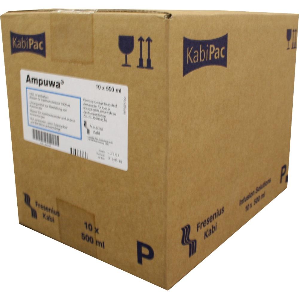 AMPUWA Plastikflasche Injektions-/Infusionslösung 10X500 ml Injektions-/Infusionslösung