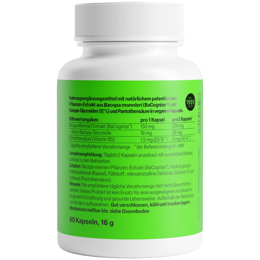 Zein Pharma Bacopa+  monnieri 150mg 60 St Kapseln
