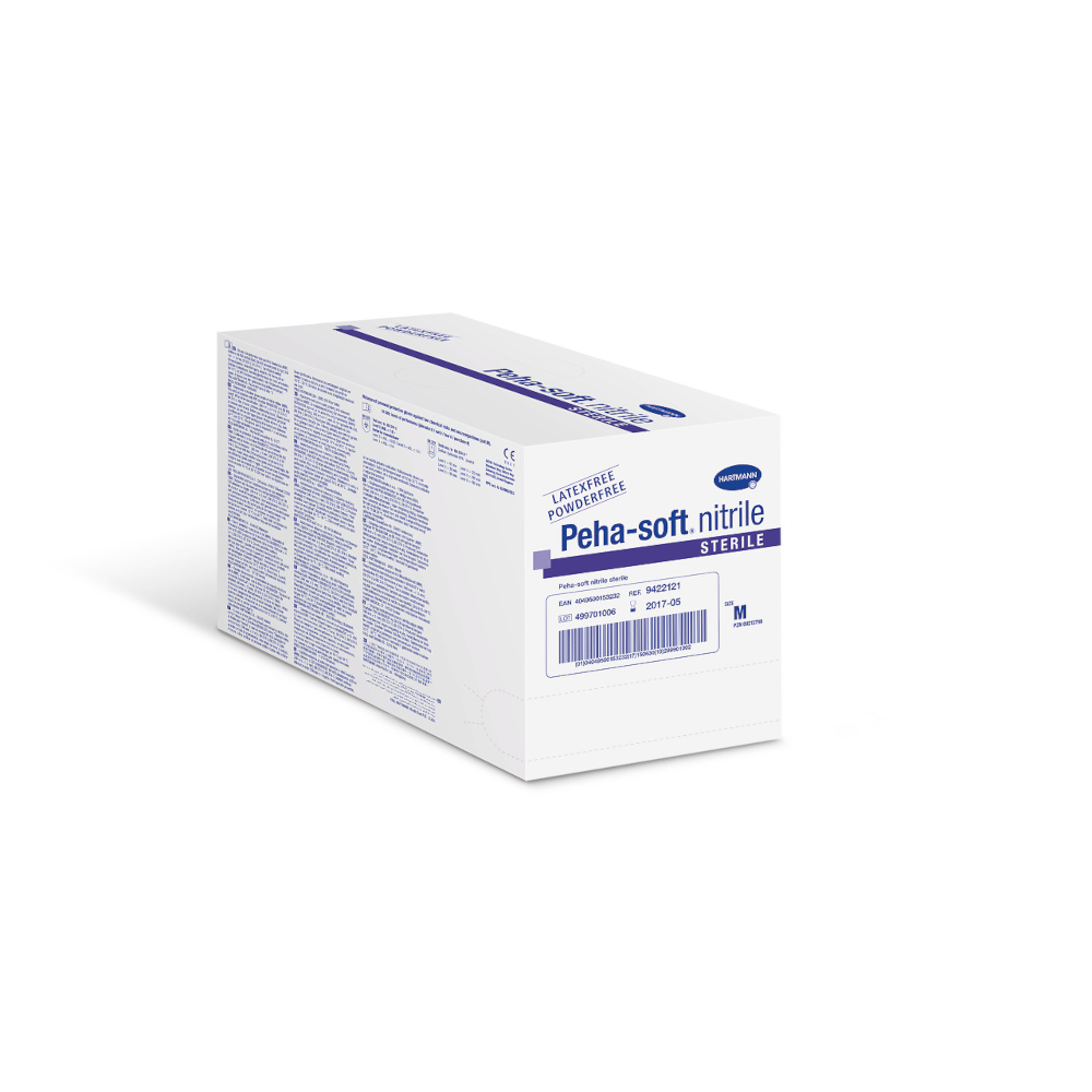 PEHA-SOFT nitrile Untersuchungshandschuhe steril puderfrei M 50X2 St Handschuhe