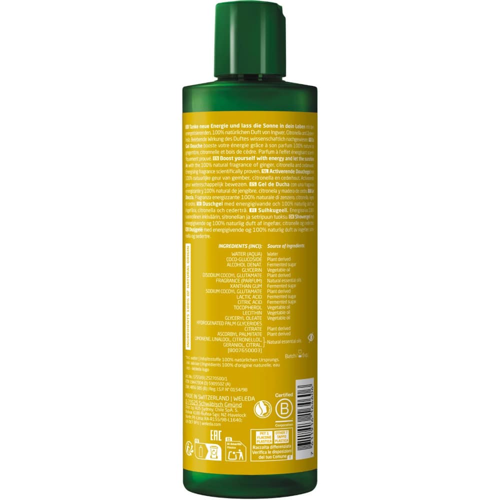WELEDA Energy SHOWER GEL Ingwer 400 ml Duschgel