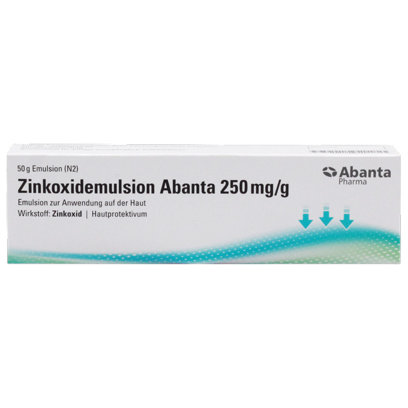 Zinkoxidemulsion Abanta 250 mg/g 50 g Emulsion