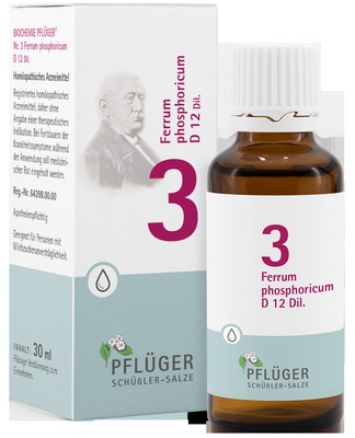 Schüßler-Salz Nr. 3 Ferrum phosphoricum D12 30 ml Tropfen