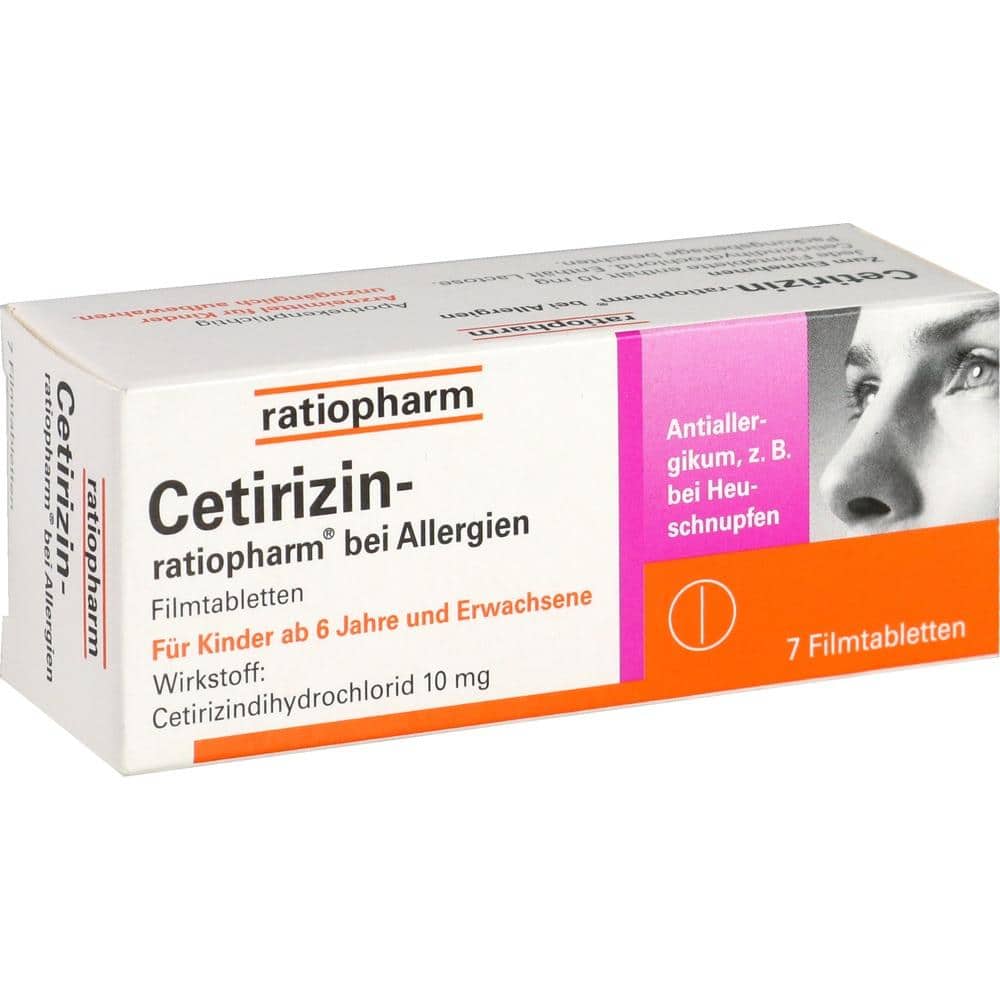 Cetirizin-ratiopharm 10 mg 7 St Filmtabletten